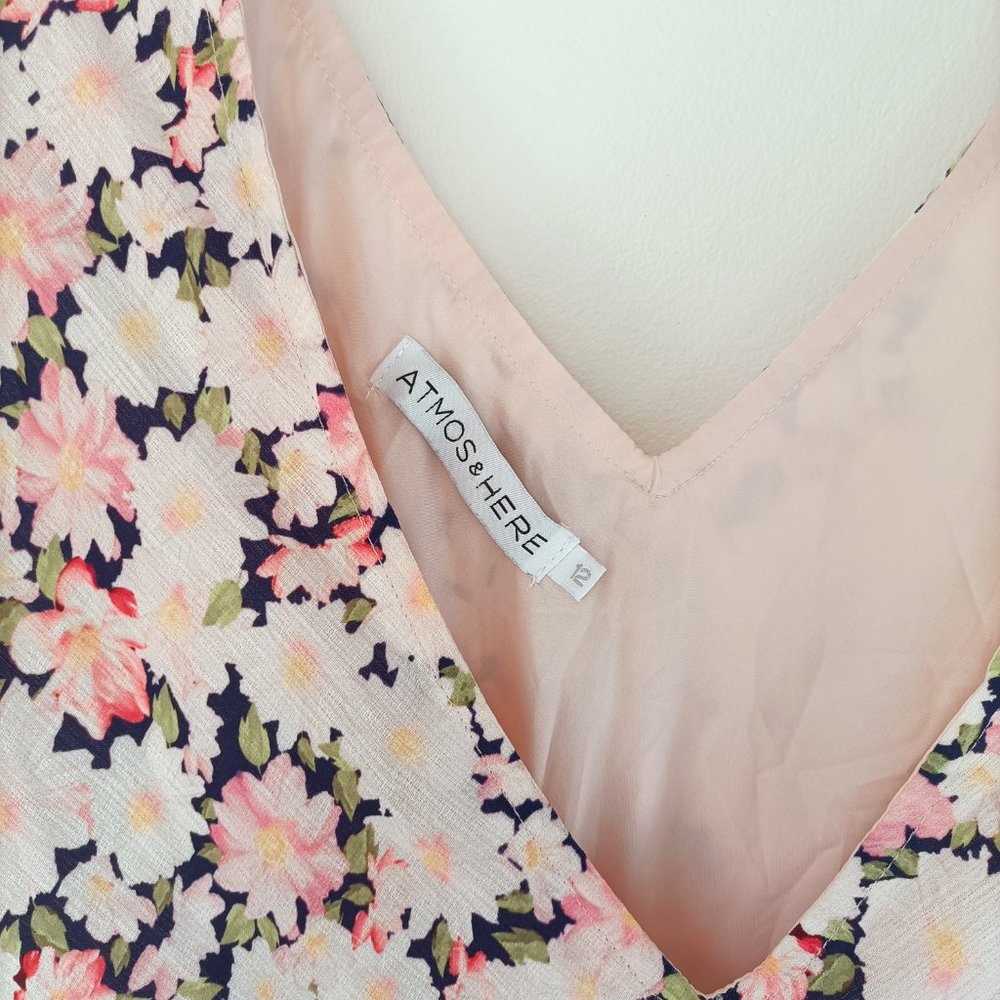 Atmos & Here maxi summer floral party dress 12 - Picture 3 of 4
